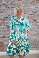 Talia Floral Tunic Jade Green