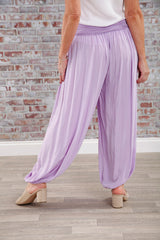 Plain Harem Pants Lilac