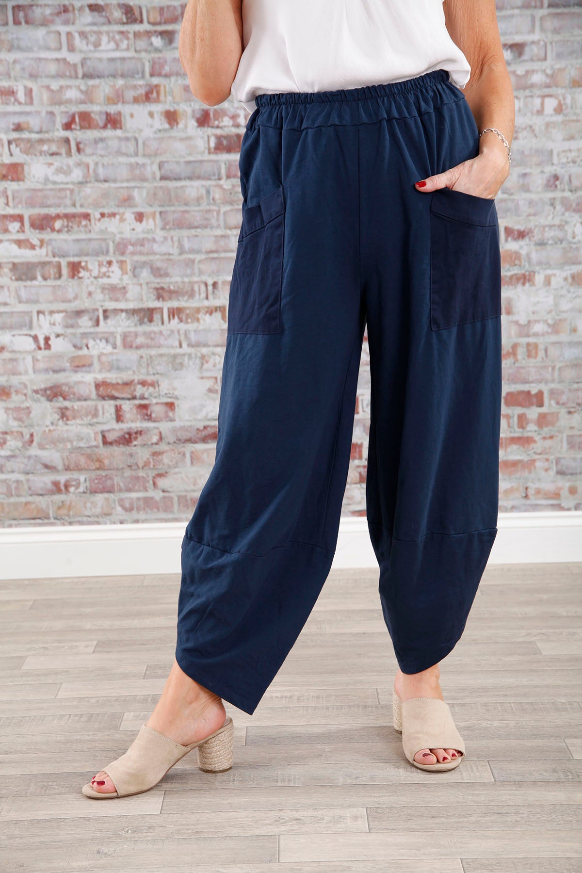 Navy Cara Cocoon Pants