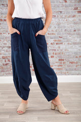 Navy Cara Cocoon Pants