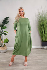 Apple Green Parachute Dress