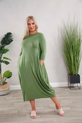 Apple Green Parachute Dress