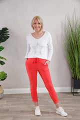 Plain Magic Pants Coral