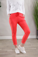 Plain Magic Pants Coral