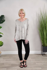 Molly Star Top Grey