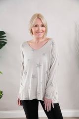 Molly Star Top Grey