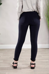 Navy Stretch Treggings