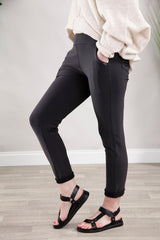 Dark Grey Stretch Treggings