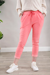 Lurex Tie Magic Pants Coral