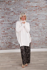 Lydia Longline Jumper Cream