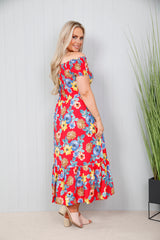 Molly Maxi Tea Dress Scarlet