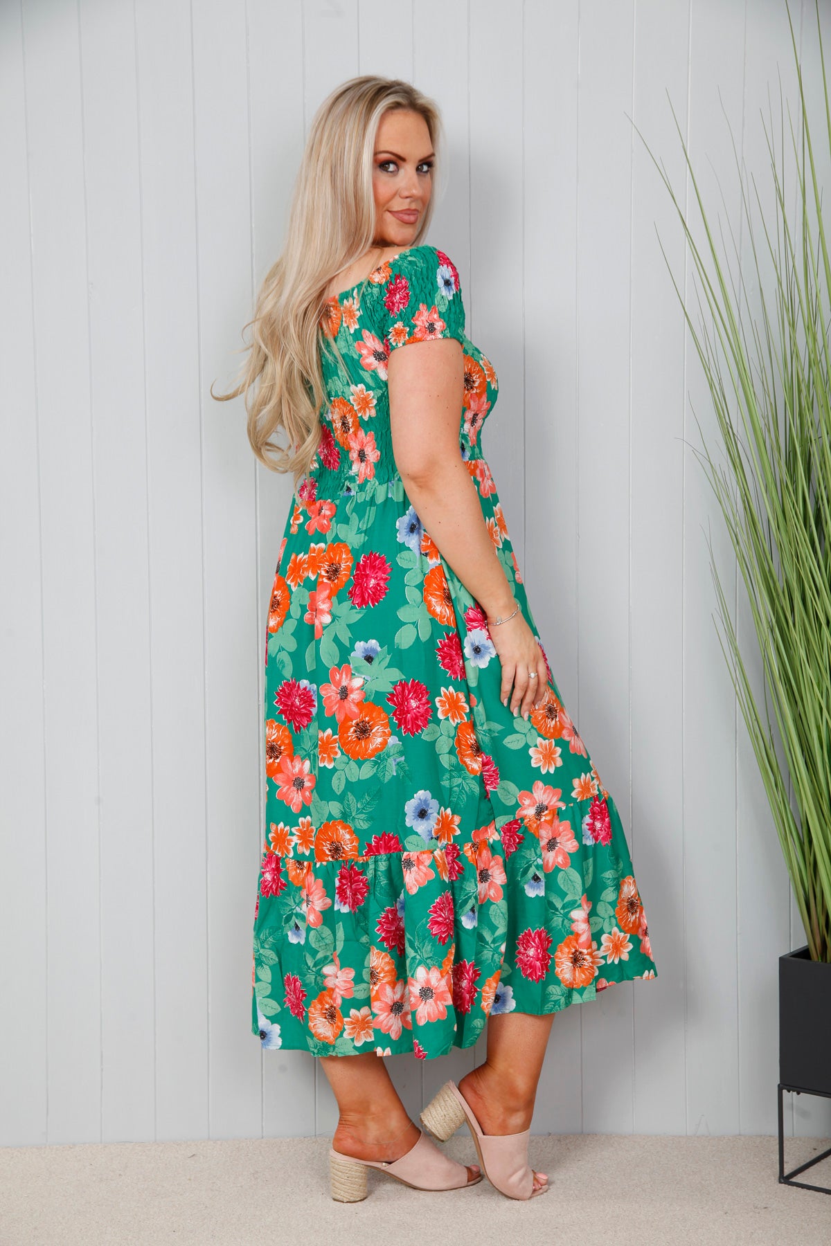 Molly Maxi Tea Dress Emerald