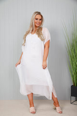 Sammie Silk Dress White