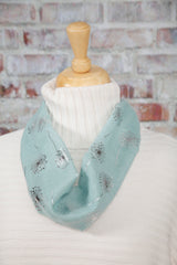 Dandelion Magnetic Scarf Aqua