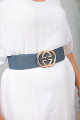 GG Elasticated Belt Air Force Blue