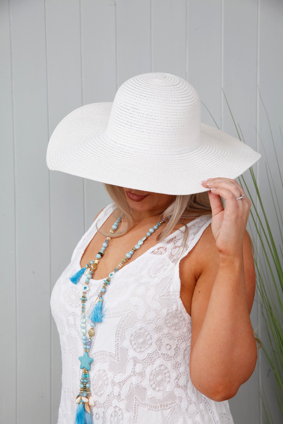 Shellie Straw Hat White