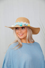 Shellie Straw Hat Tan