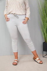 Plain Magic Pants Pale Grey