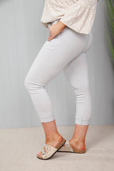 Plain Magic Pants Pale Grey