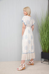 Lainie Lace Dress Cornflower Blue