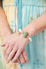 Maya Stone Bracelet Marble White