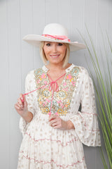 Shellie Straw Hat White