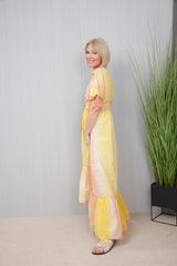 Phoenix Dress Yellow Blush