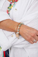 Harlow Beaded Bracelet Sage