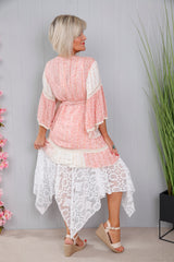 Daria Drape Kimono Peachy Pink