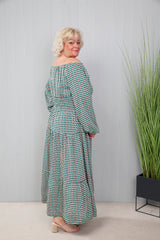 Giovanna Geo Dress Green