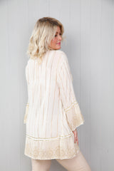 Priya Pearl Tunic Cream