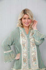 Priya Pearl Tunic Sage