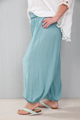 Plain Harem Pants Sea Green