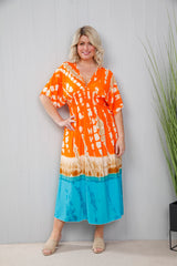 Oriental Printed Dress Clementine