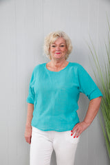 Celeste Top Teal