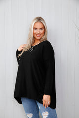 Shelby Soft Knit Top Black