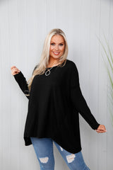 Shelby Soft Knit Top Black