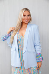 Janice Staple Blazer Sky Blue