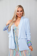 Janice Staple Blazer Sky Blue