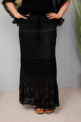 Collette Lace Dreams Skirt Black