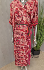 Silk Wrap Kimono Dress
