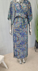 Silk Wrap Kimono Dress