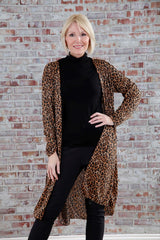 Sadie Leopard Shimmer Cardigan