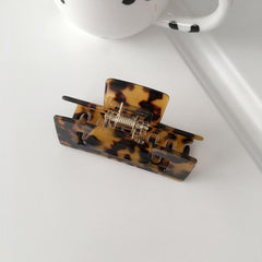 Tortoiseshell Rectangle Claw Clip