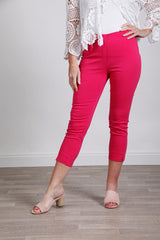 Cropped Stretch Trouser Raspberry - bestacaiberryselect