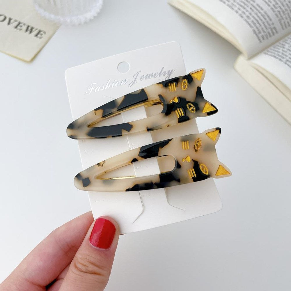 Light Resin Cat Hair Clips