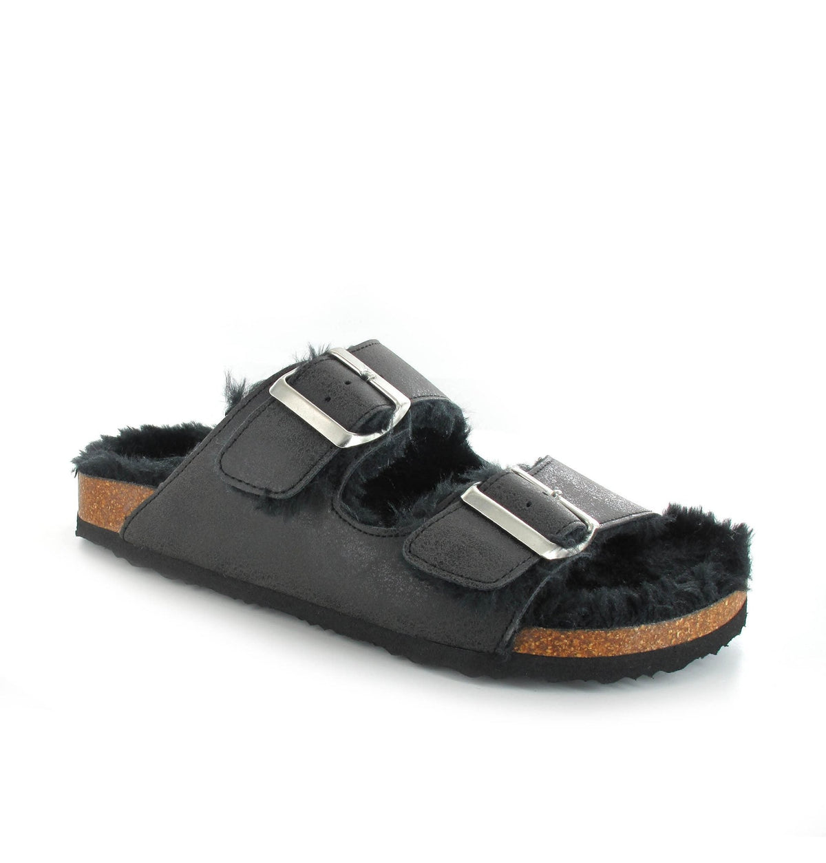 Kathy Slider Slippers Black - bestacaiberryselect