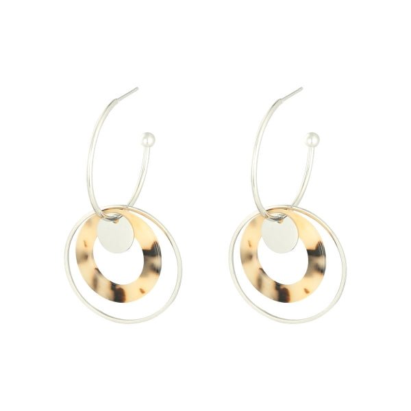 Light Circular Hoop Earrings - bestacaiberryselect