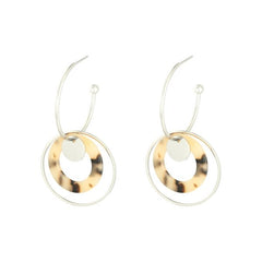 Light Circular Hoop Earrings - bestacaiberryselect