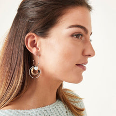 Light Circular Hoop Earrings - bestacaiberryselect